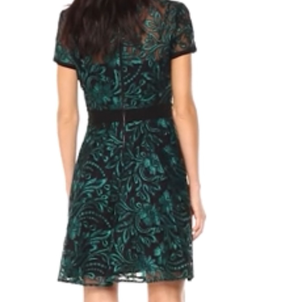 Rachel Roy Fit and Flare Corded Lace Dress - Picture 4 of 7